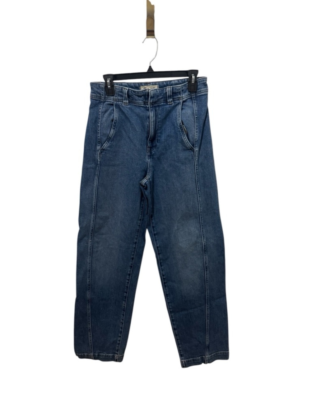 Madewell Curvy Tapered Denim Trousers Size 27 - Picture 2 of 5